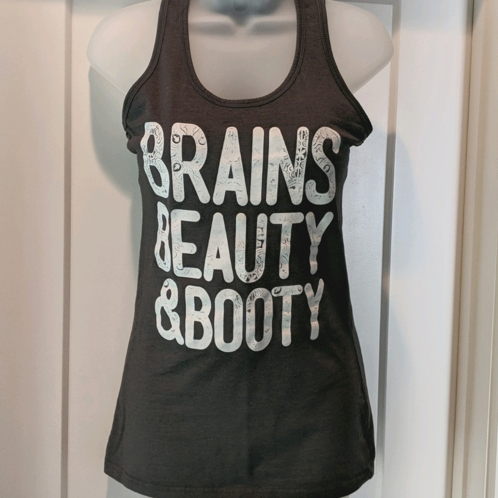 Brains Beauty & Booty Novelty Tank